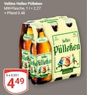 Helles Pülleken im Angebot bei GLOBUS in Pulheim Helles Pülleken Angebote von Veltins bei GLOBUS Pulheim für 4,49 €