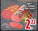 Sport-Salami im EDEKA Prospekt Sport-Salami von Reinert im aktuellen EDEKA Prospekt für 2,22 €