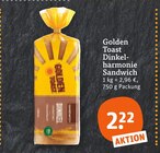 Dinkelharmonie Sandwich Angebote von Golden Toast bei tegut Schweinfurt für 2,22 €
