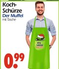Koch-Schürze Der Muffel Angebote bei Wreesmann Hoyerswerda für 0,99 €
