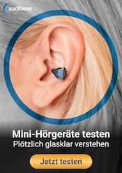 Aktueller audibene Garten & Pflanzen Prospekt in Großengottern und Umgebung, "Mini-Hörgeräte testen" mit 1 Seite, 10.06.2025 - 25.06.2025