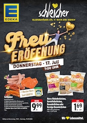 EDEKA Supermarkt Prospekt der aktuellen Woche mit 4 Seiten, gültig von 17.07.2025 bis 19.07.2025, in Bad Colberg-Heldburg und Umgebung Aktueller EDEKA Supermarkt Prospekt in Bad Colberg-Heldburg und Umgebung, "Freu Eröffnung" mit 4 Seiten, 17.07.2025 - 19.07.2025