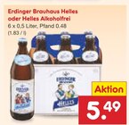 Brauhaus Helles oder Helles Alkoholfrei im Angebot bei Netto Marken-Discount in Bielefeld Brauhaus Helles oder Helles Alkoholfrei Angebote von Erdinger bei Netto Marken-Discount Bielefeld für 5,49 €