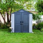 Abri de jardin + plancher Lifetime Stormdust en résine coloris gris et gris anthracite ép.25 mm surface extérieure 4,58 m² - Lifetime - Castorama à Grenoble Abri de jardin + plancher Lifetime Stormdust en résine coloris gris et gris anthracite ép.25 mm surface extérieure 4,58 m² - Lifetime en promo chez Castorama Grenoble à 799,00 €