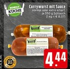 EDEKA Detmold - Currywurst mit Sauce Angebot im Prospekt Currywurst mit Sauce bei EDEKA im Detmold Prospekt für 4,44 €