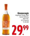 Highland Single Malt Scotch Whisky Angebote von Glenmorangie bei EDEKA Ingolstadt für 29,99 €