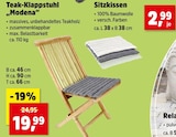 Teak-Klappstuhl "Modena" für 2,99 € bei Thomas Philipps im Angebot Teak-Klappstuhl "Modena" im aktuellen Thomas Philipps Prospekt