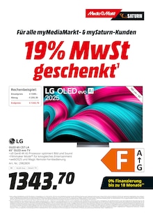 Handy im MediaMarkt Saturn Prospekt "19% MwSt. geschenkt" mit 34 Seiten (Münster)