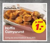 Gutschein Höffis Currywurst bei Höffner im Angebot Gutschein Höffis Currywurst im aktuellen Höffner Prospekt