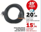 Prolongateur electrique 16A 10M IP44 - U dans le catalogue Hyper U