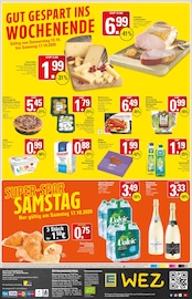 Aktueller WEZ Prospekt mit Sekt, "Die WEZette", Seite 16
