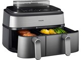 NA555/00 Steam Airfryer 5000 Series Dual Basket 9L Kapazität (3L+6L) Dampfgarer & Heißluftfritteuse im MediaMarkt Saturn Prospekt NA555/00 Steam Airfryer 5000 Series Dual Basket 9L Kapazität (3L+6L) Dampfgarer & Heißluftfritteuse von PHILIPS im aktuellen MediaMarkt Saturn Prospekt für 219,99 €