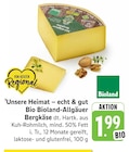 Bio Bioland-Allgäuer Bergkäse bei EDEKA im Prospekt "" für 1,99 €