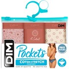 Slips "Pockets coton x3" - DIM en promo chez Carrefour Nancy à 9,93 €