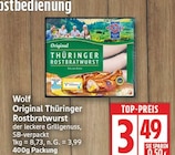 Original Thüringer Rostbratwurst von Wolf für 3,49 € bei EDEKA im Angebot Original Thüringer Rostbratwurst von Wolf im aktuellen EDEKA Prospekt