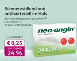 neo-angin Halstabletten bei mea - meine apotheke im Prospekt "" für 8,25 €