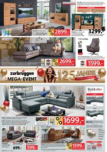 Sofa im Zurbrüggen Prospekt "zurbrüggen MEGA-EVENT" mit 20 Seiten (Bremerhaven)