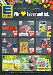 EDEKA Prospekt für Bitterfeld mit 8 Seiten EDEKA Prospekt für Bitterfeld: "Wir lieben Lebensmittel!", 8 Seiten, 23.06.2025 - 28.06.2025