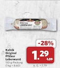 Original Pfälzer Leberwurst bei combi im Alfhausen Prospekt für 1,29 €