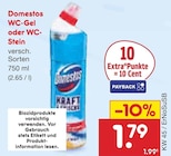WC-Gel oder WC- Stein im Angebot bei Netto Marken-Discount in Jena WC-Gel oder WC- Stein Angebote von Domestos bei Netto Marken-Discount Jena für 1,79 €