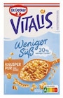 Vitalis Müsli Weniger Süß im Lidl Prospekt Vitalis Müsli Weniger Süß von Dr. Oetker im aktuellen Lidl Prospekt für 2,49 €