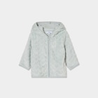 Promo Gilet aspect velours à capuche vert pastel bébé fille à 5,49 € dans le catalogue La Halle à Carbon-Blanc