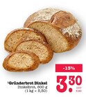 Gründerbrot Dinkel im Angebot bei E center in Offenbach Gründerbrot Dinkel Angebote bei E center Offenbach für 3,30 €