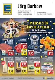 Aktueller EDEKA Prospekt für Oberhausen mit  Seiten