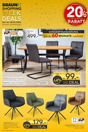 Aktueller BRAUN Möbel-Center Prospekt mit Esstisch, "BRAUN SHOPPING WEEK", Seite 6