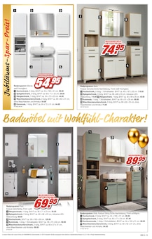 Badmöbel Angebot im Möbel AS Prospekt, gültig von 07.06.2025 bis 21.06.2025 Badmöbel Angebot im aktuellen Möbel AS Prospekt auf Seite 15