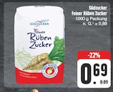 Feiner Rüben Zucker im Angebot bei EDEKA in Fürth Feiner Rüben Zucker Angebote von Südzucker bei EDEKA Fürth für 0,69 €