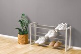 Schuhregal weiß von Kesper für 14,99 € bei Netto mit dem Scottie im Angebot Schuhregal weiß von Kesper im aktuellen Netto mit dem Scottie Prospekt