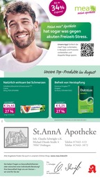 Apotheken Prospekt von mea - meine apotheke in Mühlheim Aktueller mea - meine apotheke Apotheken Prospekt für Mühlheim: Unsere August-Angebote mit 4} Seiten, 01.08.2026 - 31.08.2026