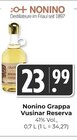 Grappa Vusinar Reserva im Angebot bei Hieber in Freiburg Grappa Vusinar Reserva Angebote von Nonino bei Hieber Freiburg für 23,99 €