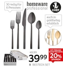 Besteck-Set „Glam Chic Black“ von Homeware Professional im aktuellen XXXLutz Möbelhäuser Prospekt für 39,99 €
