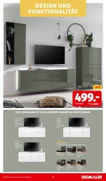 Wohnzimmer im Segmüller Prospekt Wohnzimmer im Segmüller Prospekt "TV-MÖBEL SPEZIAL" auf Seite 4
