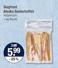 Alaska Seelachsfilet im V-Markt Prospekt Alaska Seelachsfilet von Siegfrost im aktuellen V-Markt Prospekt für 5,99 €