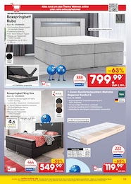 Netto Marken-Discount Boxspringbett im Prospekt 