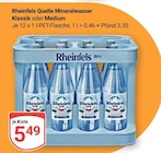 Quelle Mineralwasser im Angebot bei GLOBUS in Duisburg Quelle Mineralwasser Angebote von Rheinfels bei GLOBUS Duisburg für 5,49 €