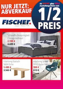 Aktueller Möbel Fischer Prospekt (Pinzberg, 1 Seite zum blättern Möbel Fischer Prospekt NUR JETZT: ABVERKAUF mit 1 Seite