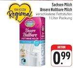 Unsere Haltbare Milch bei nah und gut im Wildenhain Prospekt für 0,99 €