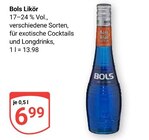 Bols Likör Angebote bei GLOBUS Krefeld für 6,99 €