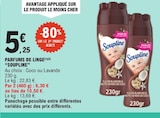 Parfums de linge - SOUPLINE en promo chez E.Leclerc Parfums de linge - SOUPLINE dans le catalogue E.Leclerc