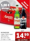 Lager Angebote von Budweiser bei Getränke Quelle WVG Halle für 14,99 €