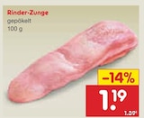 Netto Marken-Discount Rudolstadt - Rinder-Zunge Angebot im Prospekt Rinder-Zunge bei Netto Marken-Discount im Rudolstadt Prospekt für 1,19 €