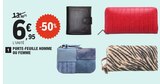 Porte-feuille homme ou femme en promo chez E.Leclerc Porte-feuille homme ou femme dans le catalogue E.Leclerc