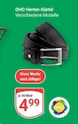 Herren-Gürtel im Angebot bei GLOBUS in Plauen Herren-Gürtel Angebote von OHO bei GLOBUS Plauen