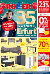 ROLLER Prospekt „35 JAHRE ROLLER IN ERFURT“ für Vieselbach und Umgebung mit 16 Seiten ROLLER Prospekt für Vieselbach und Umgebung: „35 JAHRE ROLLER IN ERFURT“, 16 Seiten, 27.07.2025 - 02.08.2025