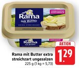Aktuelle Rama Angebote bei EDEKA in Stuttgart Aktuelles mit Butter extra streichzart ungesalzen Angebot bei EDEKA in Stuttgart ab 1,29 €