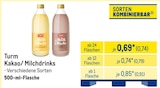 Kakao/ Milchdrinks im METRO Prospekt Kakao/ Milchdrinks von Turm im aktuellen METRO Prospekt für 0,74 €